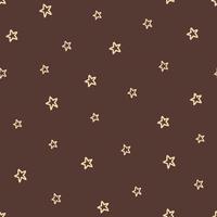 seamless pattern with stars in boho colors vector