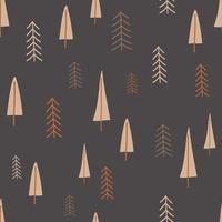 Christmas seamless pattern, with a tree, a pine tree, a festive vector