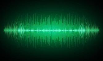 Sound waves oscillating dark light vector