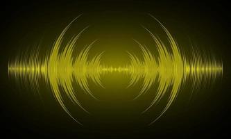 Sound waves oscillating dark light vector