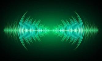 Sound waves oscillating dark light vector