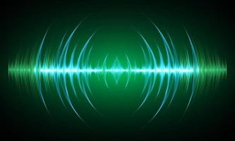 Sound waves oscillating dark light vector