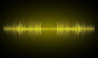 ondas sonoras oscilando luz oscura vector