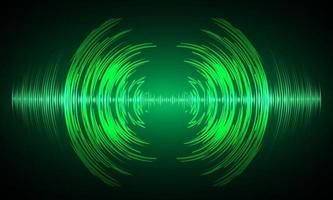 Sound waves oscillating dark light vector