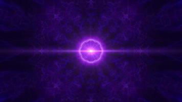 Purple Light Streak in the Dark Fractal Plasma Background Loop video