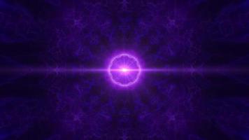 Purple Light Streak in the Dark Fractal Plasma Background Loop video