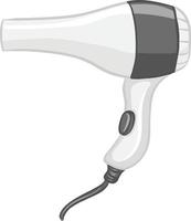 secador de pelo en estilo de dibujos animados aislado sobre fondo blanco vector