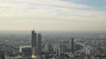 timelapse skyline della città di bangkok in thailandia video