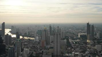 timelapse bangkok city scape skyline in thailand video