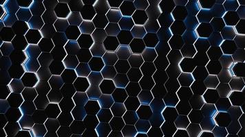 Futuristic Abstract Hexagon Grid Background 3D photo