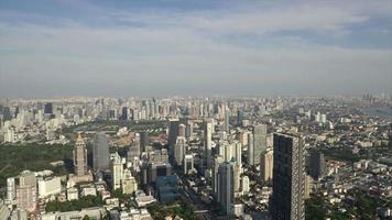 timelapse bangkok city scape skyline in thailand video