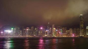 timelapse paisaje de la ciudad de hong kong