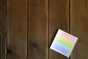 Rainbow spectrum color flag paper photo