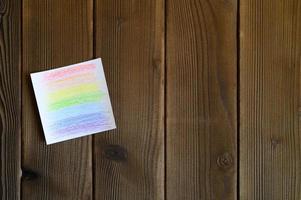 Rainbow spectrum color flag paper photo