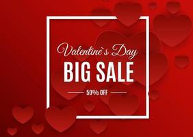 Valentine's Day Love and Feelings Sale Background Design. vector