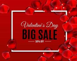 Valentine's Day Love and Feelings Sale Background Design. vector