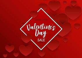 Valentine's Day Love and Feelings Sale Background Design. vector