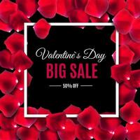 Valentine's Day Love and Feelings Sale Background Design. vector