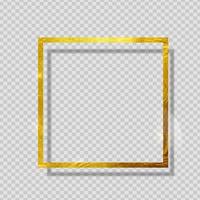 Gold Paint Glittering Textured Frame vector