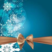 Abstract Beauty Christmas and New Year Background with Bow Ribbon vector