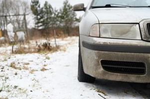 Dirty car mud auto photo