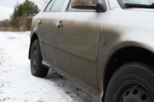 Dirty car mud auto photo