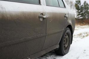 Dirty car mud auto photo