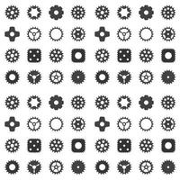 Machine Gear Wheel Cogwheel seamless pattern. vector