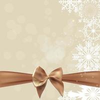 Abstract Beauty Christmas and New Year Background with Bow Ribbon vector