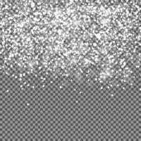 Falling Shining Snowflakes and Snow vector