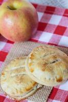 Apple Hand Pies In Autumn Close Up photo