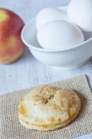 Apple Caramel Hand Pie With Eggs photo