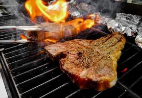 T-bone steak grilled photo