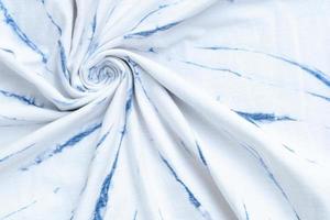 Tie Dye Swirl Design Bright Blue. photo