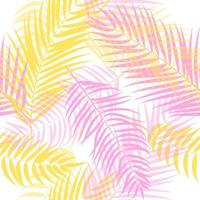 Beautiful Palm Tree Leaf Silhouette Seamless Pattern Background vector