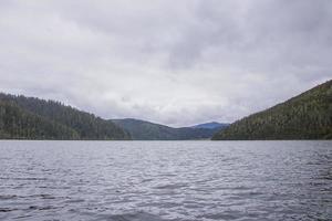 lake in Pudacuo national park in Shangri La, Yunnan Province, China photo