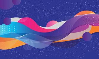 futuristic abstract fun colorful background vector