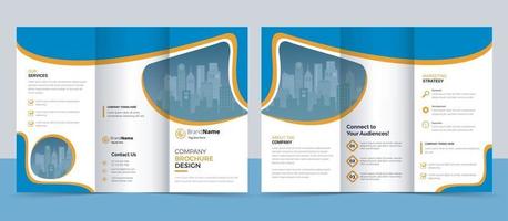 Creative modern trifold brochure template vector