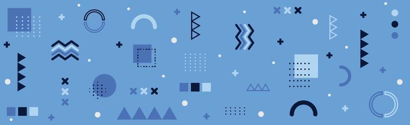 Abstract background with different geometric shapes - illustration