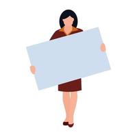 Holding Placard Concepts vector