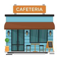 Trendy Cafeteria Concepts vector