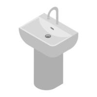 Trendy Washbasin Concepts vector