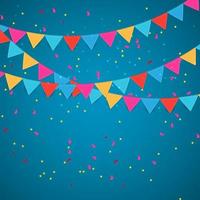 Party Flag Background Vector Illustration