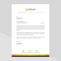 Elegant letterhead template design in minimalist style Free Vector