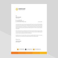 Elegant letterhead template design in minimalist style Free Vector