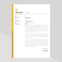 Elegant letterhead template design in minimalist style Free Vector