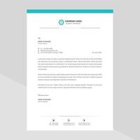 Elegant letterhead template design in minimalist style Free Vector