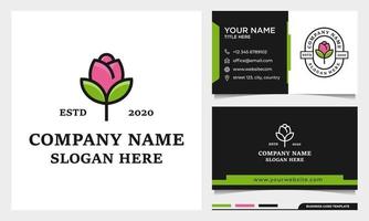 Minimalist Elegant Rose flower logo beauty spa cosmetics logo template vector