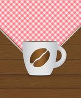 Ilustración de vector de fondo de plantilla de café