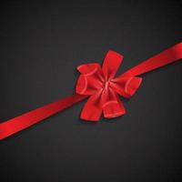 Abstract Background with Red Gift Ribbon . Vector illustration